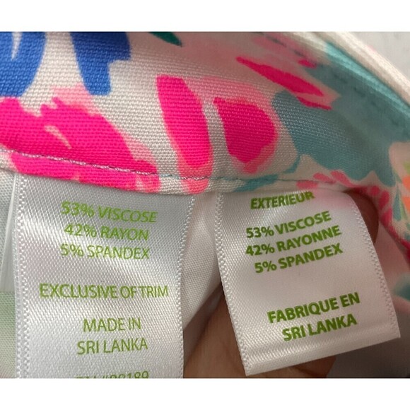 Lilly Pulitzer Womens Pants Size 4 Serene Blue Gypsea Floral Alina Slim N - Picture 11 of 12